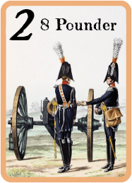 Bayonet Battalion card 8 pounder